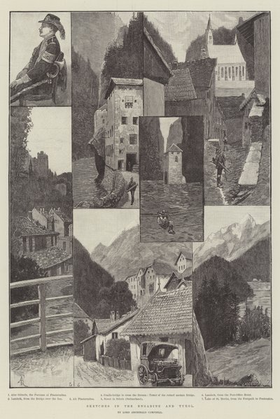 Schizzi in Engadina e Tirolo da Amedee Forestier